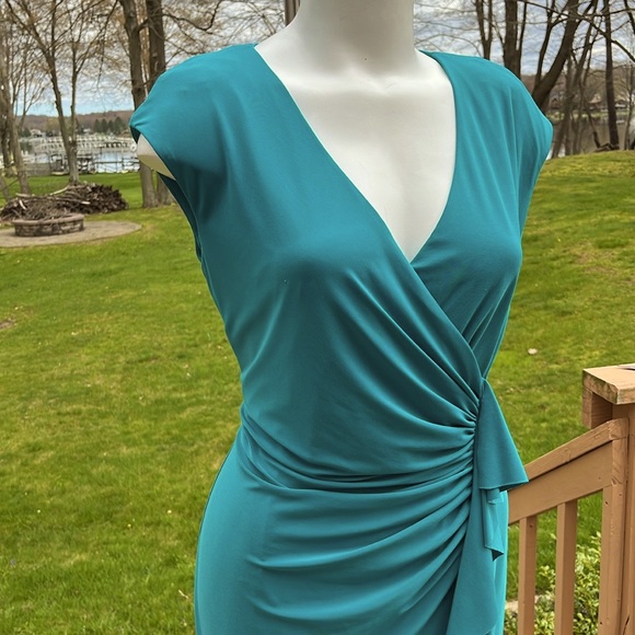 American Living cap-sleeve ruffled dress 16 - Picture 5 of 9